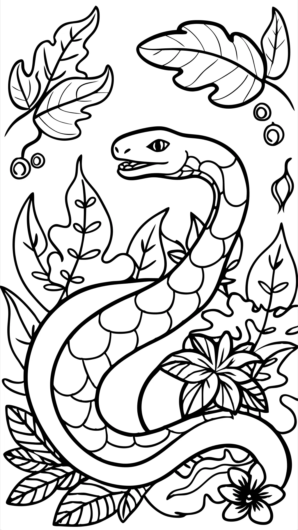 anaconda coloring page